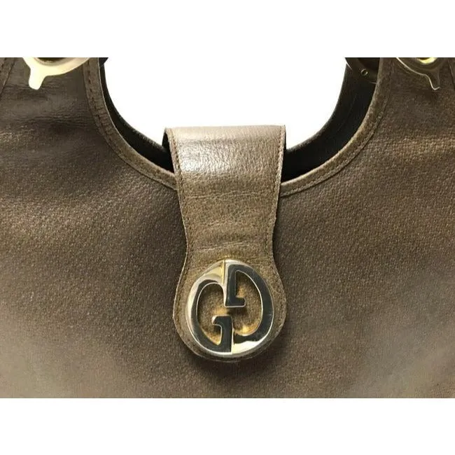 Gucci Bag Shoulder Structured Top Handle Browngold Gg