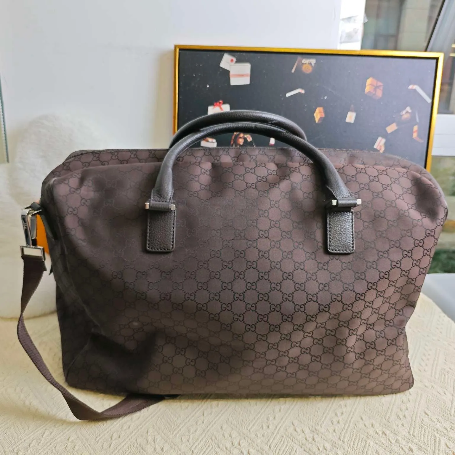 Gucci GG Plus Brown Shoulder Bag - Pre-Loved Designer Handbag
