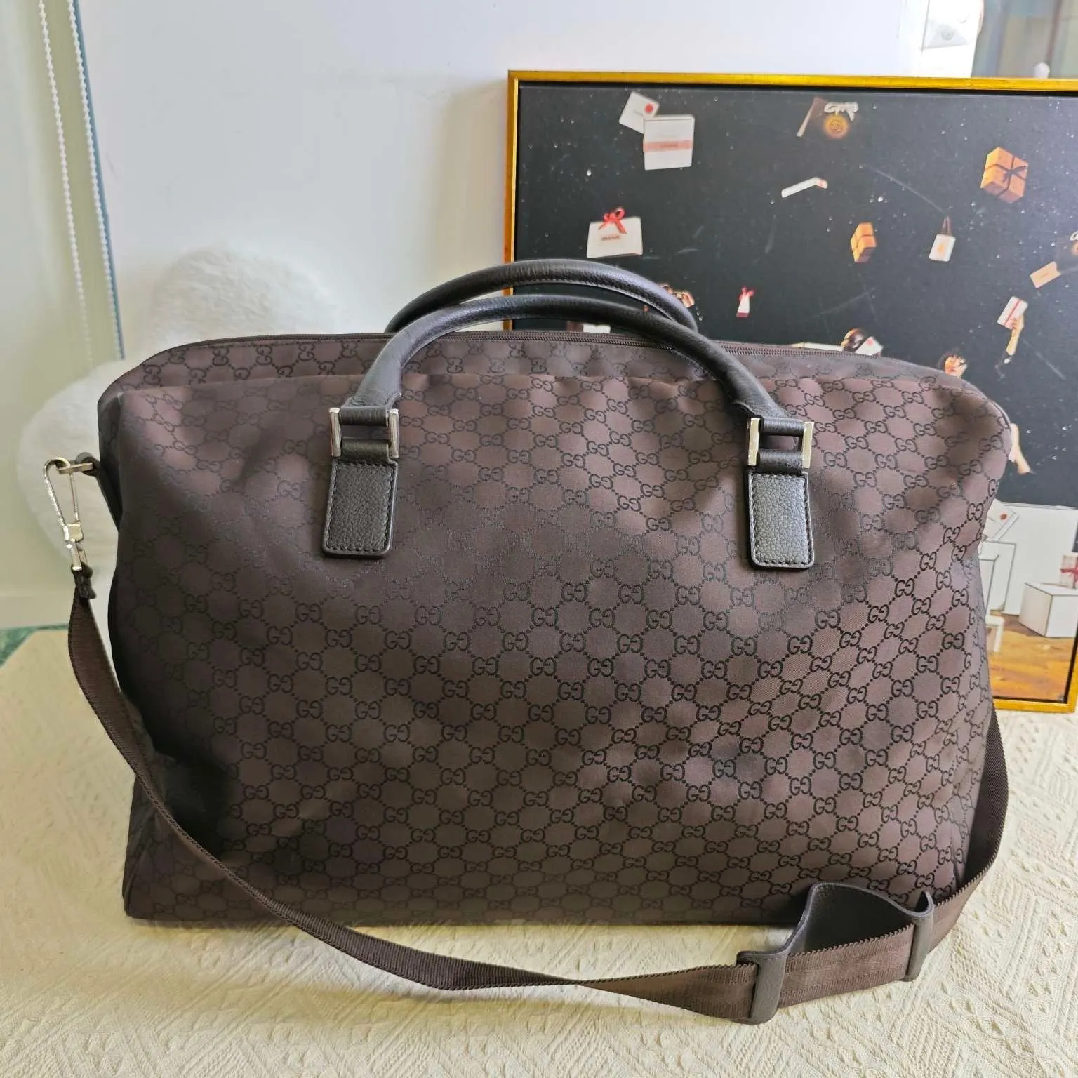 Gucci GG Plus Brown Shoulder Bag - Pre-Loved Designer Handbag