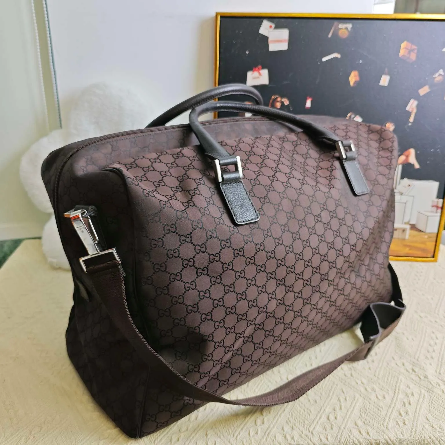 Gucci GG Plus Brown Shoulder Bag - Pre-Loved Designer Handbag
