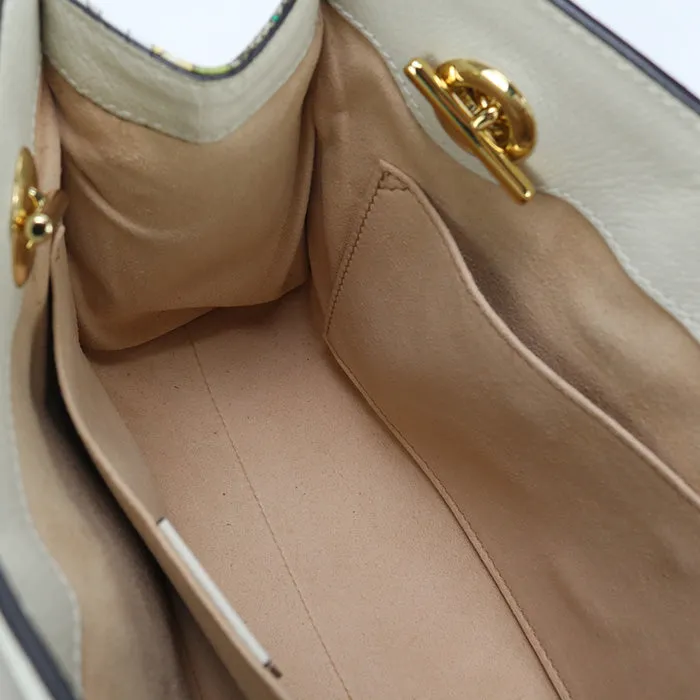 GUCCI GU81225 Small Shoulder Bag Padlock  GG Supreme Canvas beige Women
