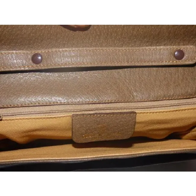 Gucci Horsebit Clutch Guccissima Print Two Way Style Brown Gg Leather Shoulder Bag