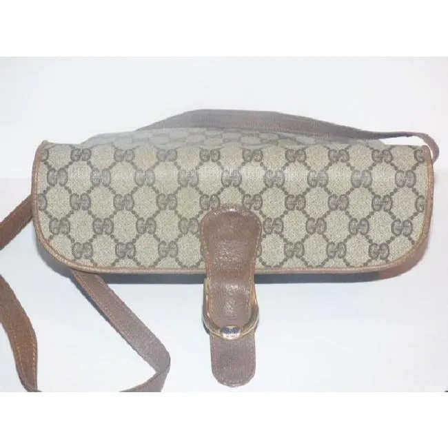 Gucci Horsebit Clutch Guccissima Print Two Way Style Brown Gg Leather Shoulder Bag