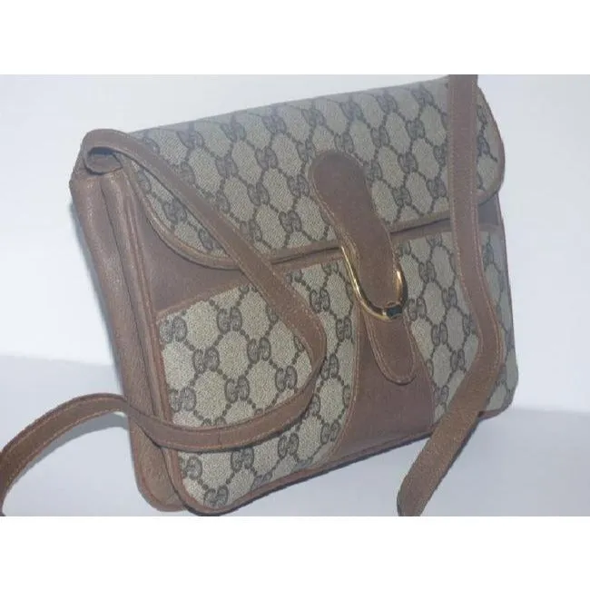Gucci Horsebit Clutch Guccissima Print Two Way Style Brown Gg Leather Shoulder Bag
