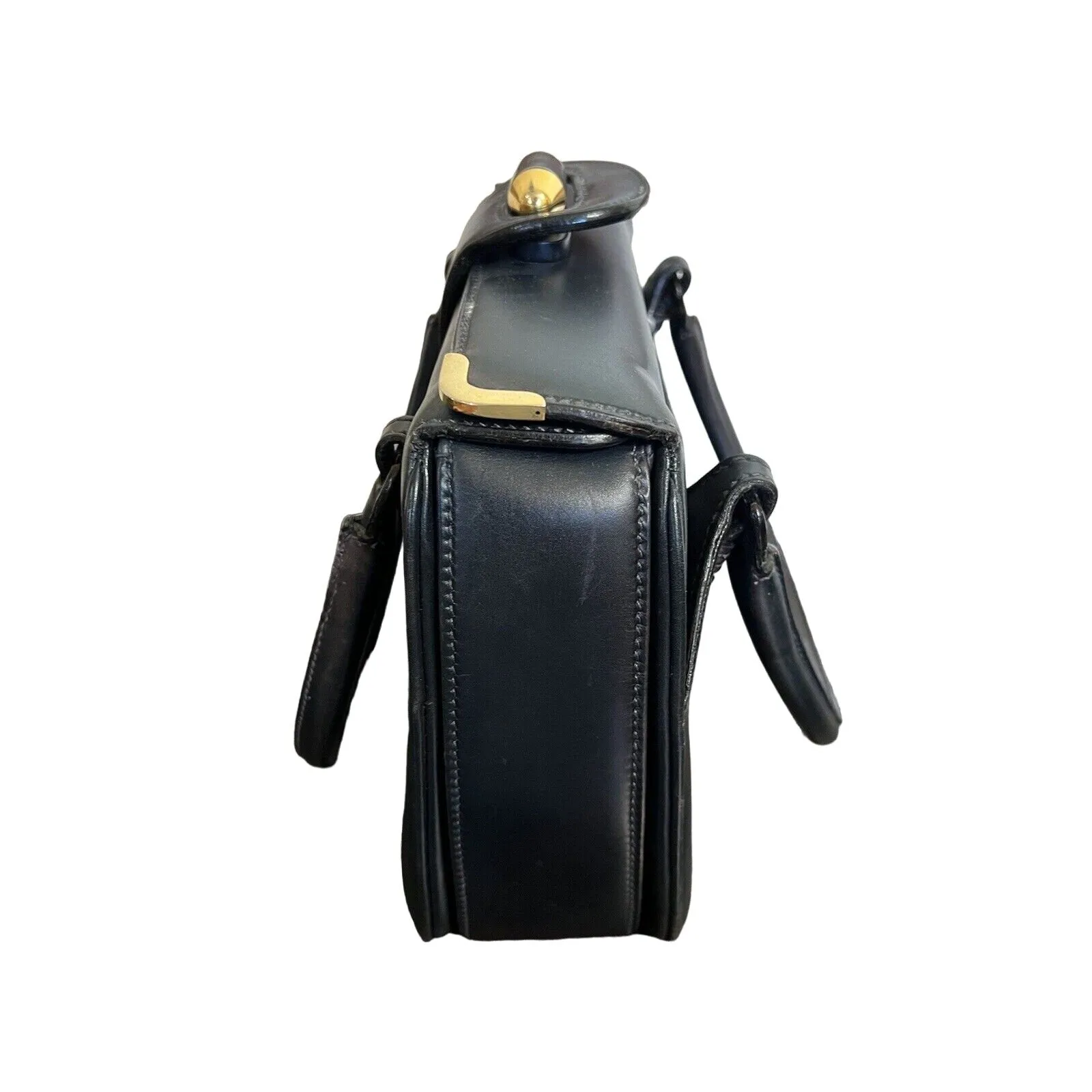 Gucci, navy leather shoulder bag satchel