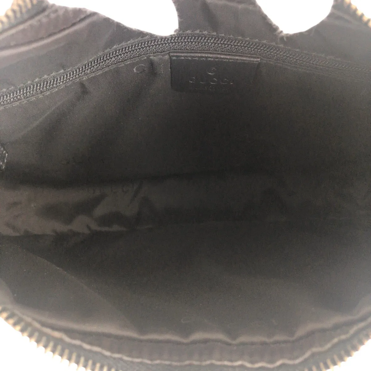 GUCCI Shoulder Bag 001 3812 leather Black SilverMetal Women Used