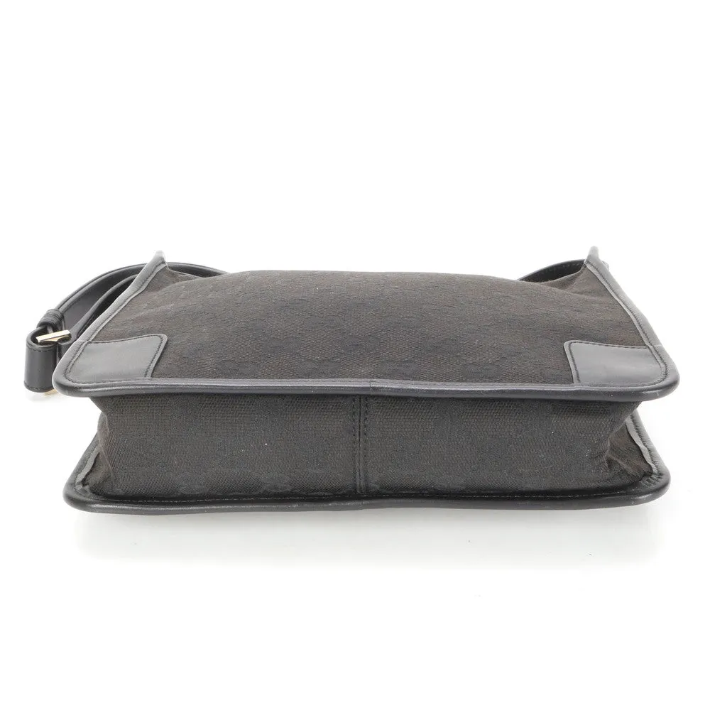 GUCCI Shoulder Bag 001 4206 GG canvas black Sling bag GG canvas
