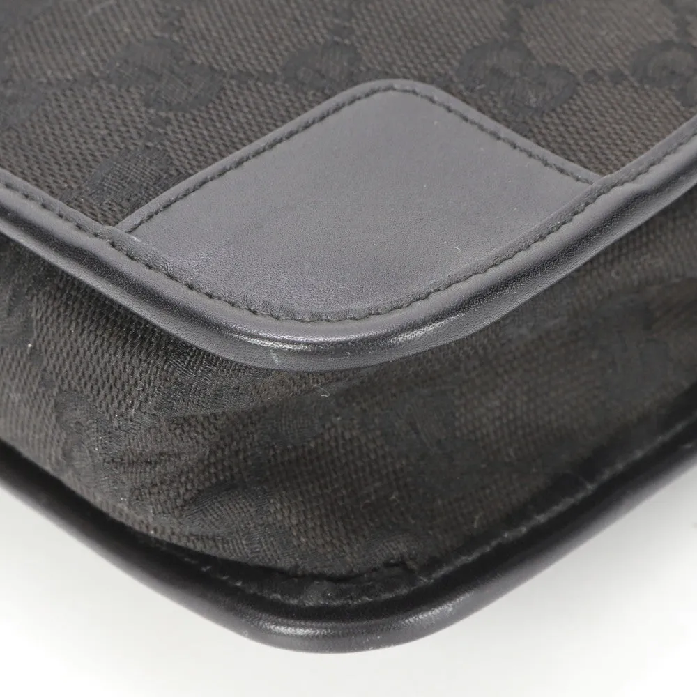 GUCCI Shoulder Bag 001 4206 GG canvas black Sling bag GG canvas