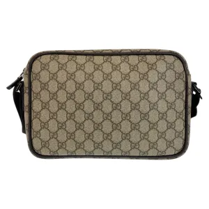 GUCCI Shoulder Bag 114531 GG Supreme canvas, leather Brown Silver Metal Crossbody Shoulder Bag Pochette Women Used