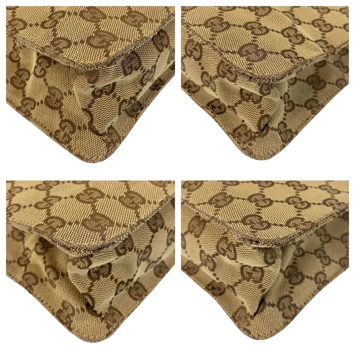 GUCCI Shoulder Bag 120841 GG canvas beige
