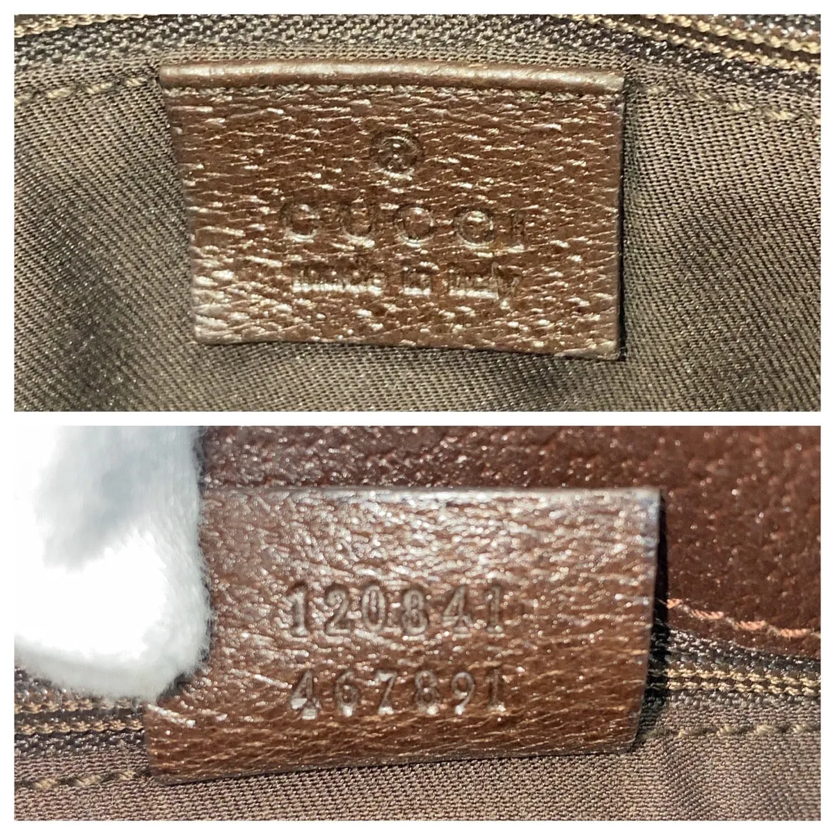GUCCI Shoulder Bag 120841 GG canvas beige