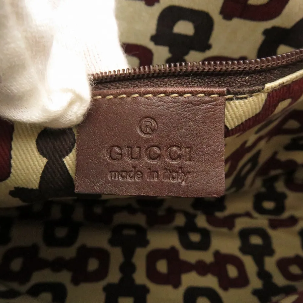 GUCCI Shoulder Bag 130738 Calfskin Brown Guccissima Abby One Shoulder Bag Dark Brown Women Used
