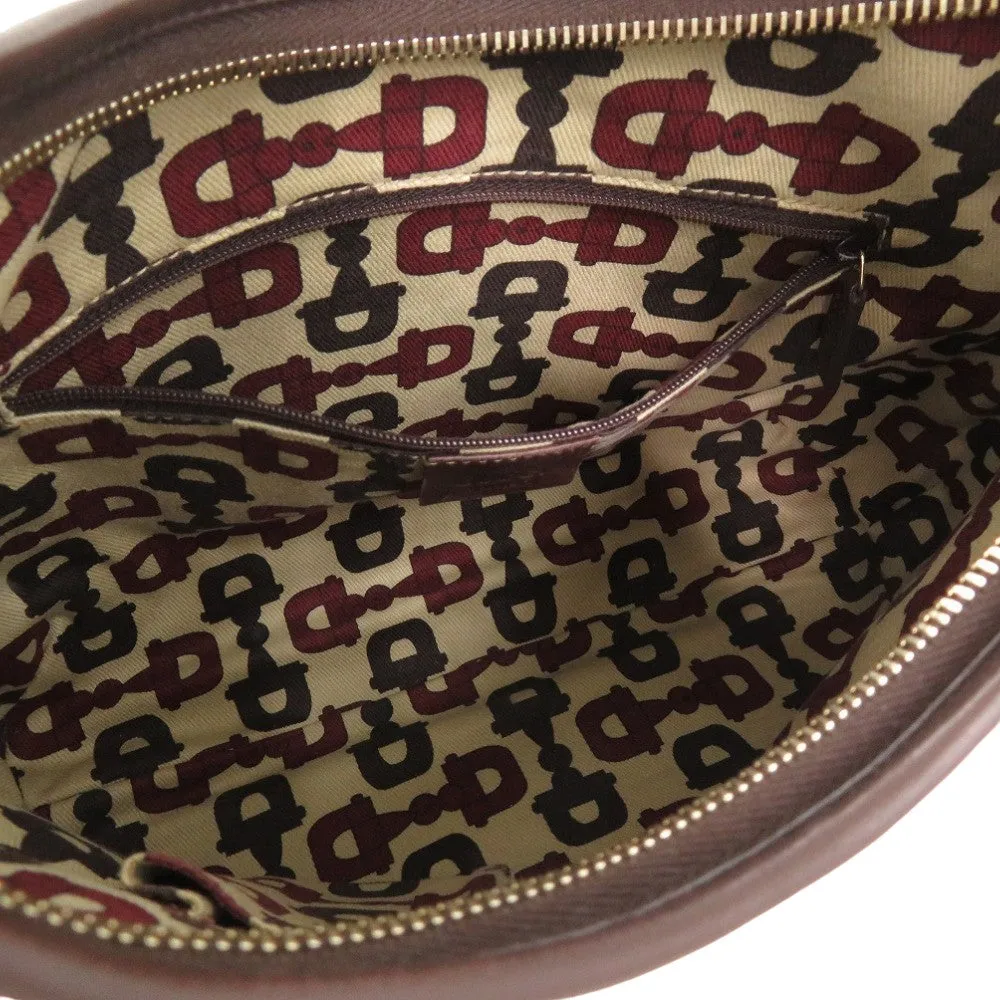 GUCCI Shoulder Bag 130738 Calfskin Brown Guccissima Abby One Shoulder Bag Dark Brown Women Used
