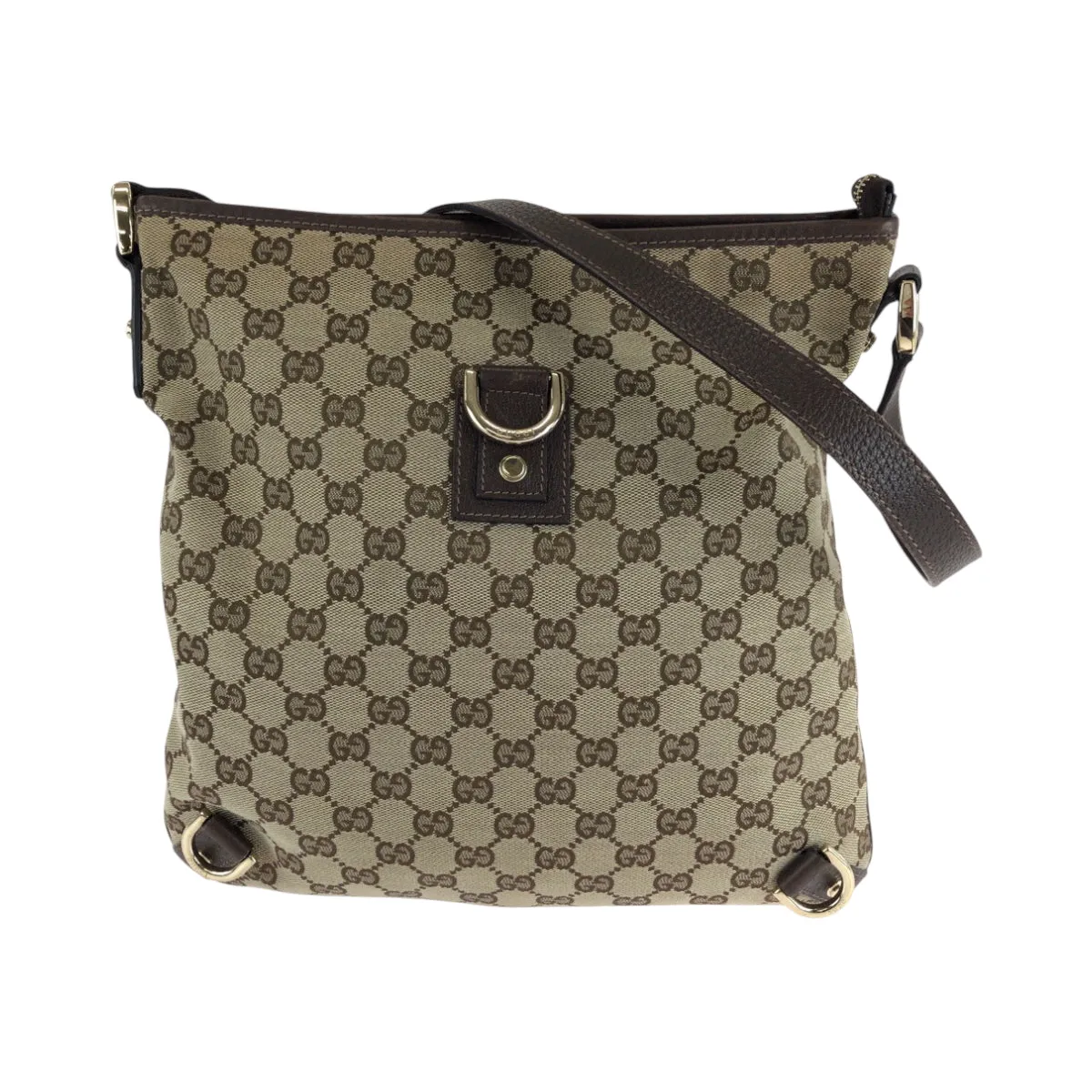 GUCCI Shoulder Bag 131326 GG canvas Brown Shoulder Bag pochette Abbey Women Used