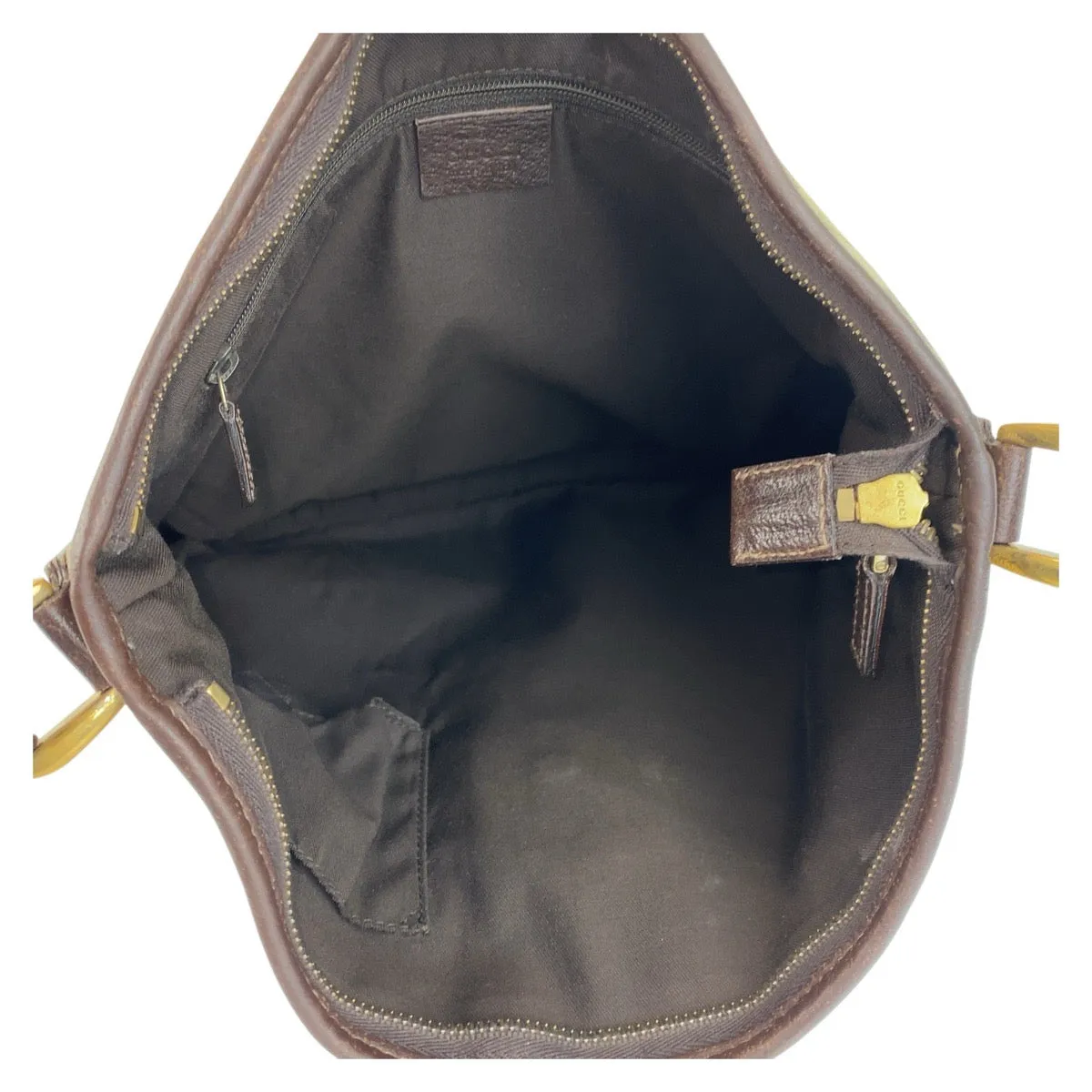 GUCCI Shoulder Bag 131326 GG canvas, leather Beige Brown Gold Metal Shoulder Bag Messenger bag Abbey Women Used