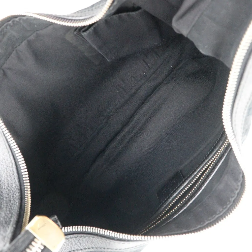 GUCCI Shoulder Bag 153010 GG canvas black one belt