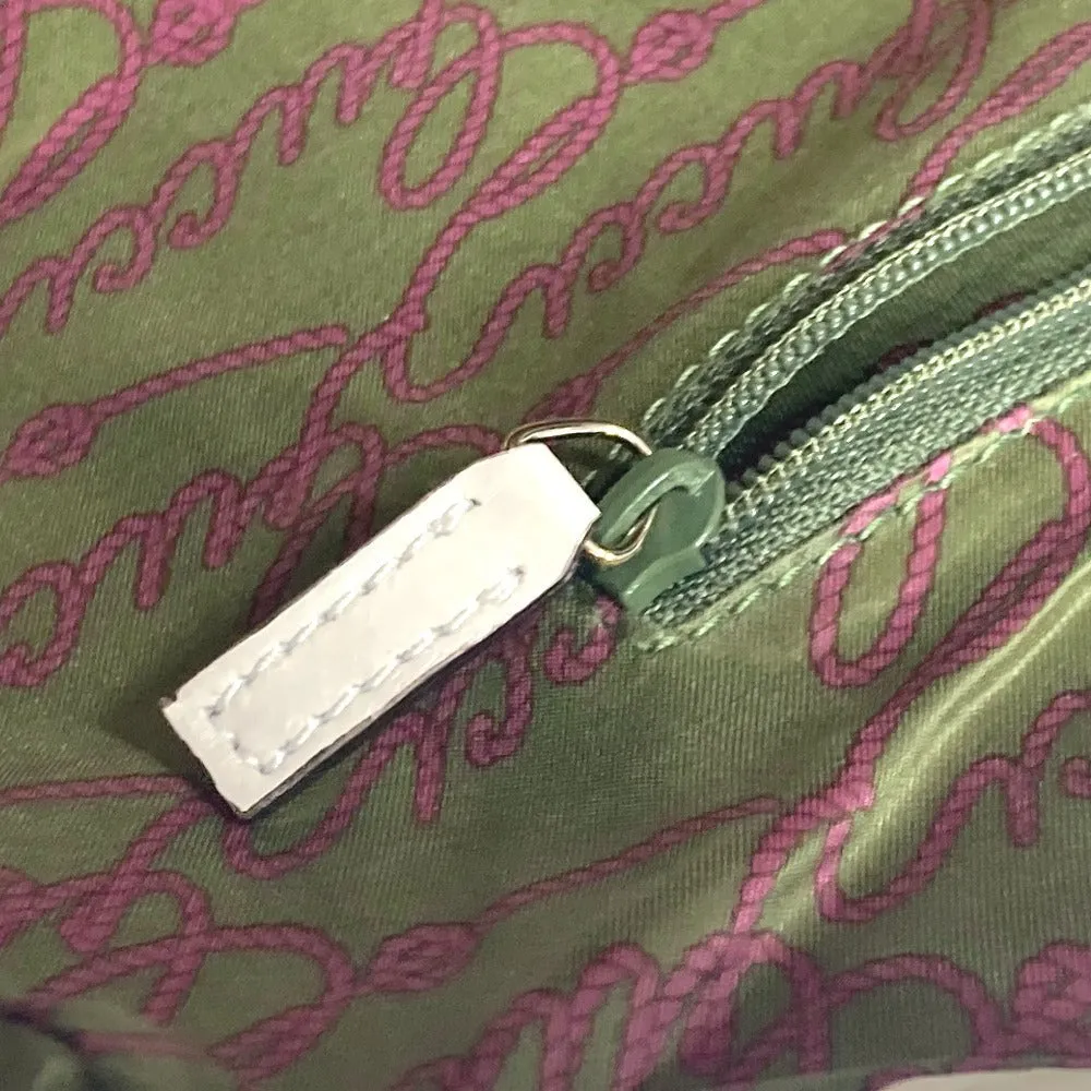 GUCCI Shoulder Bag 264216 Leather/nylon jacquard pink GG charm logo Women Used
