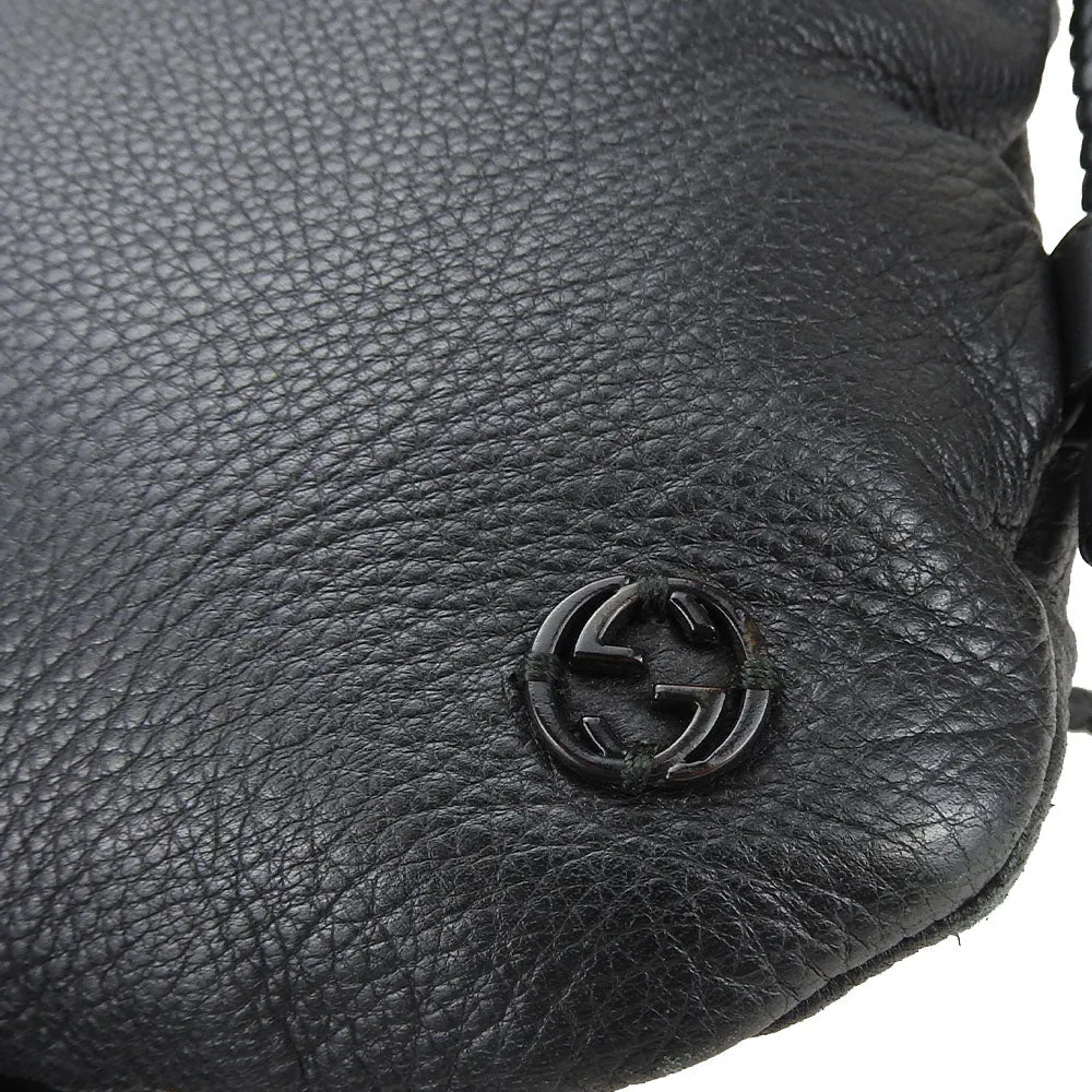 GUCCI Shoulder Bag 268244 leather black Women Used