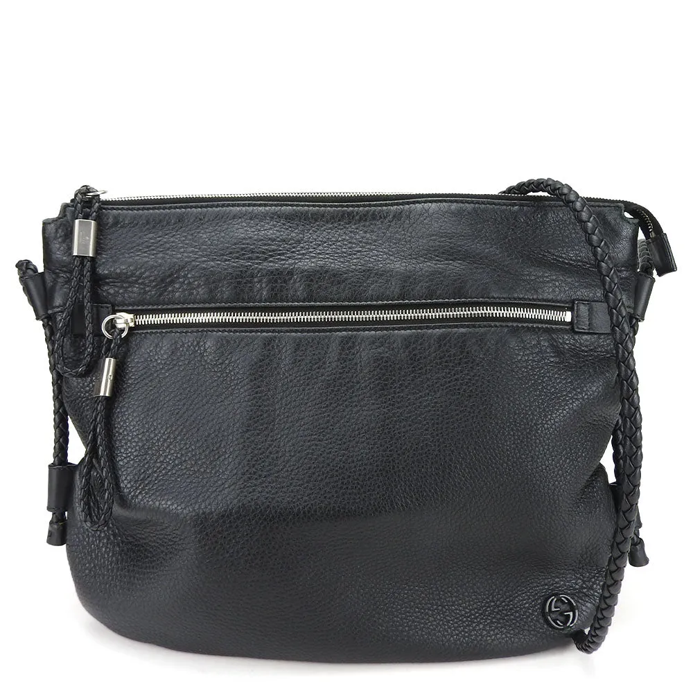 GUCCI Shoulder Bag 268244 leather black Women Used