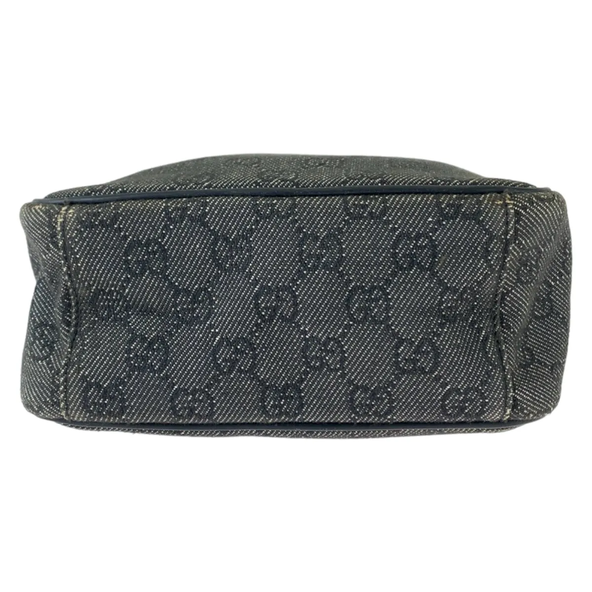 GUCCI Shoulder Bag 3136 GG canvas Grey Black SilverMetal Crossbody Shoulder Bag Pochette Women Used