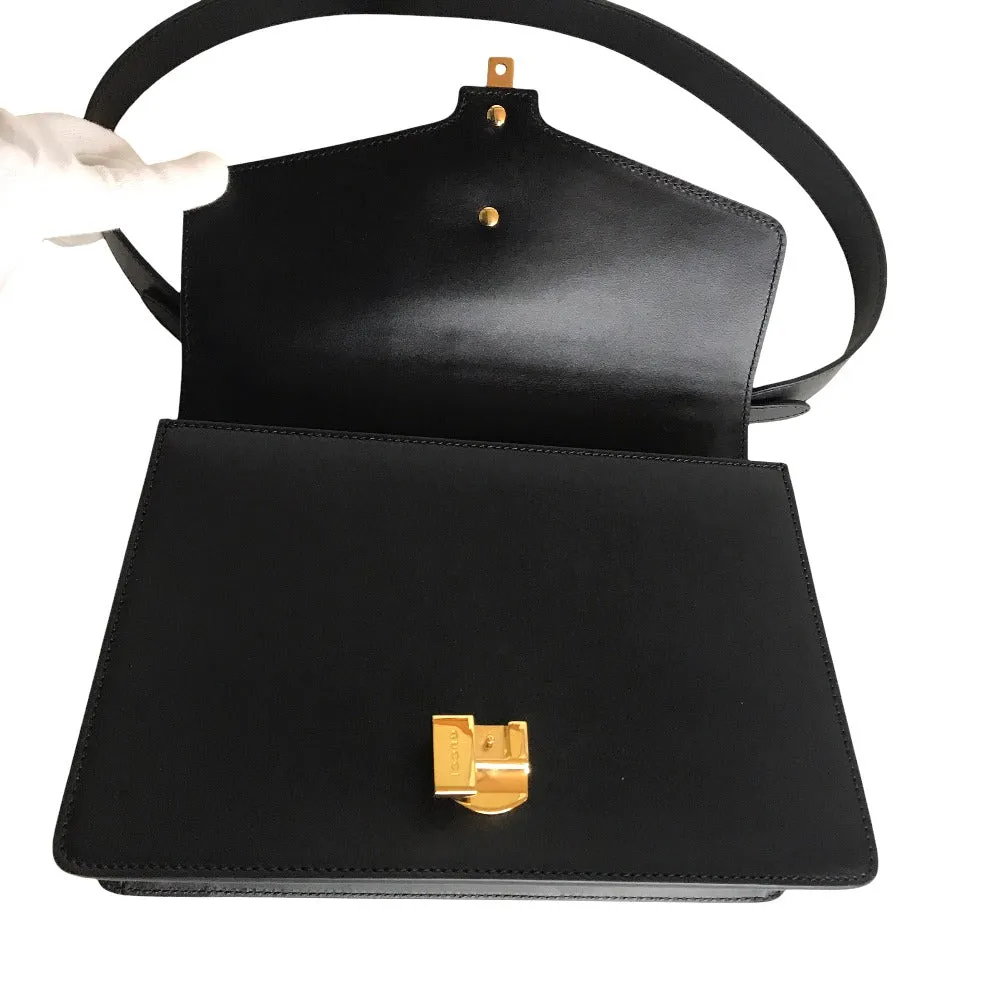 GUCCI Shoulder Bag 421882 leather black Silvi Small