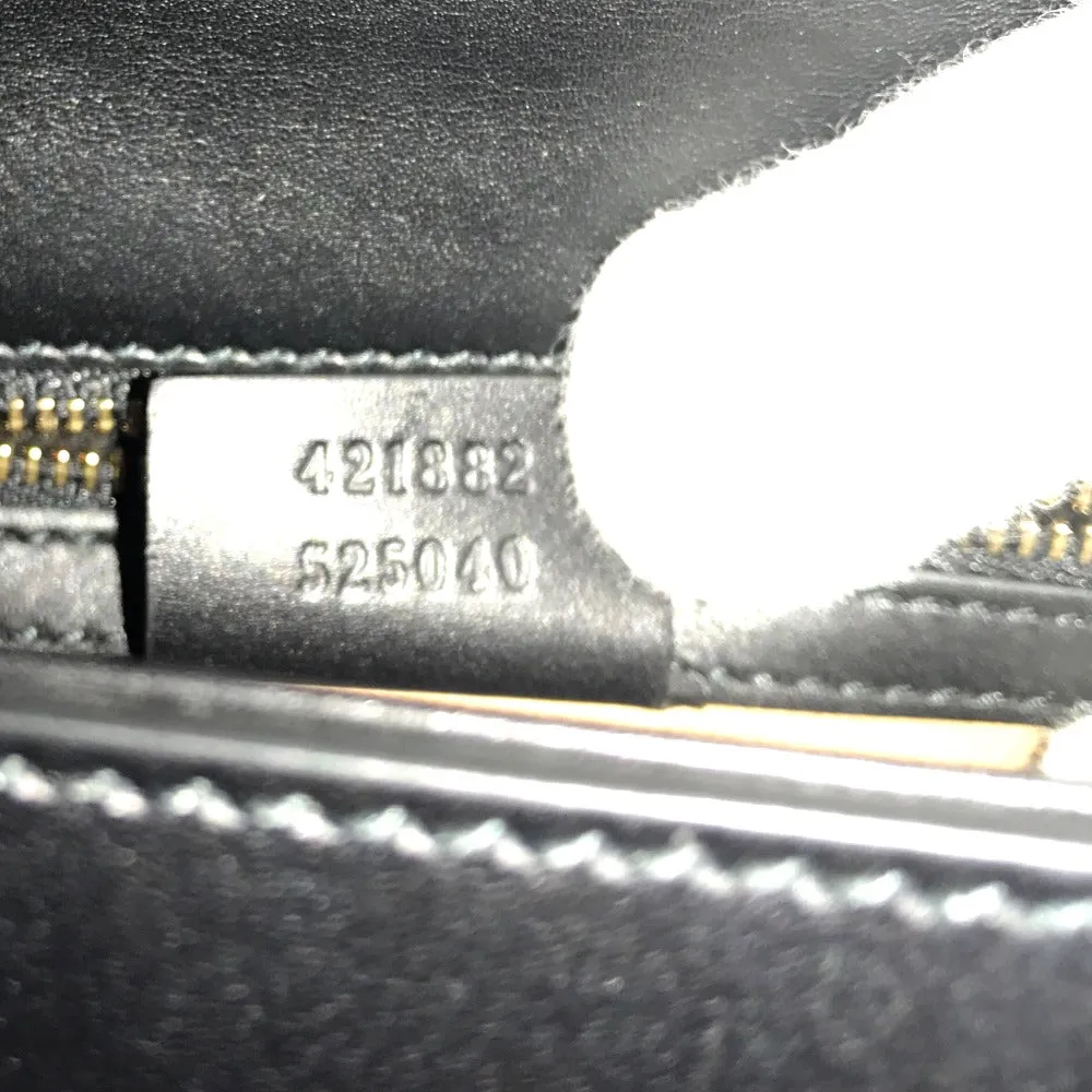 GUCCI Shoulder Bag 421882 leather black Silvi Small