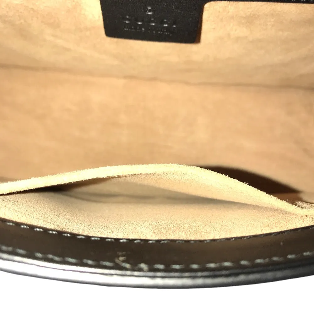GUCCI Shoulder Bag 421882 leather black Silvi Small