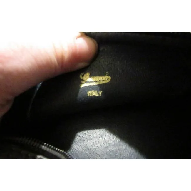 Gucci Shoulder Bag Horsebit W Guccissima Gold Accent Navy Micro G Print