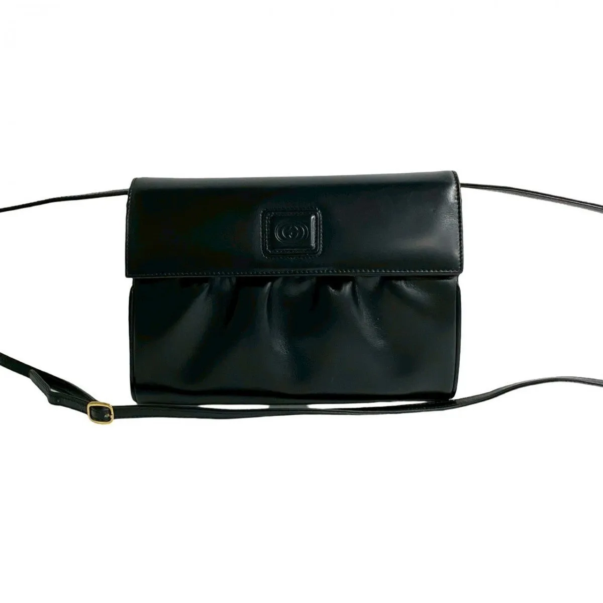 GUCCI Shoulder Bag leather black