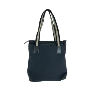 GUCCI Tote Bag 019 0402 GG canvas Black Beige SilverMetal Tote Bag Shoulder Bag Women Used