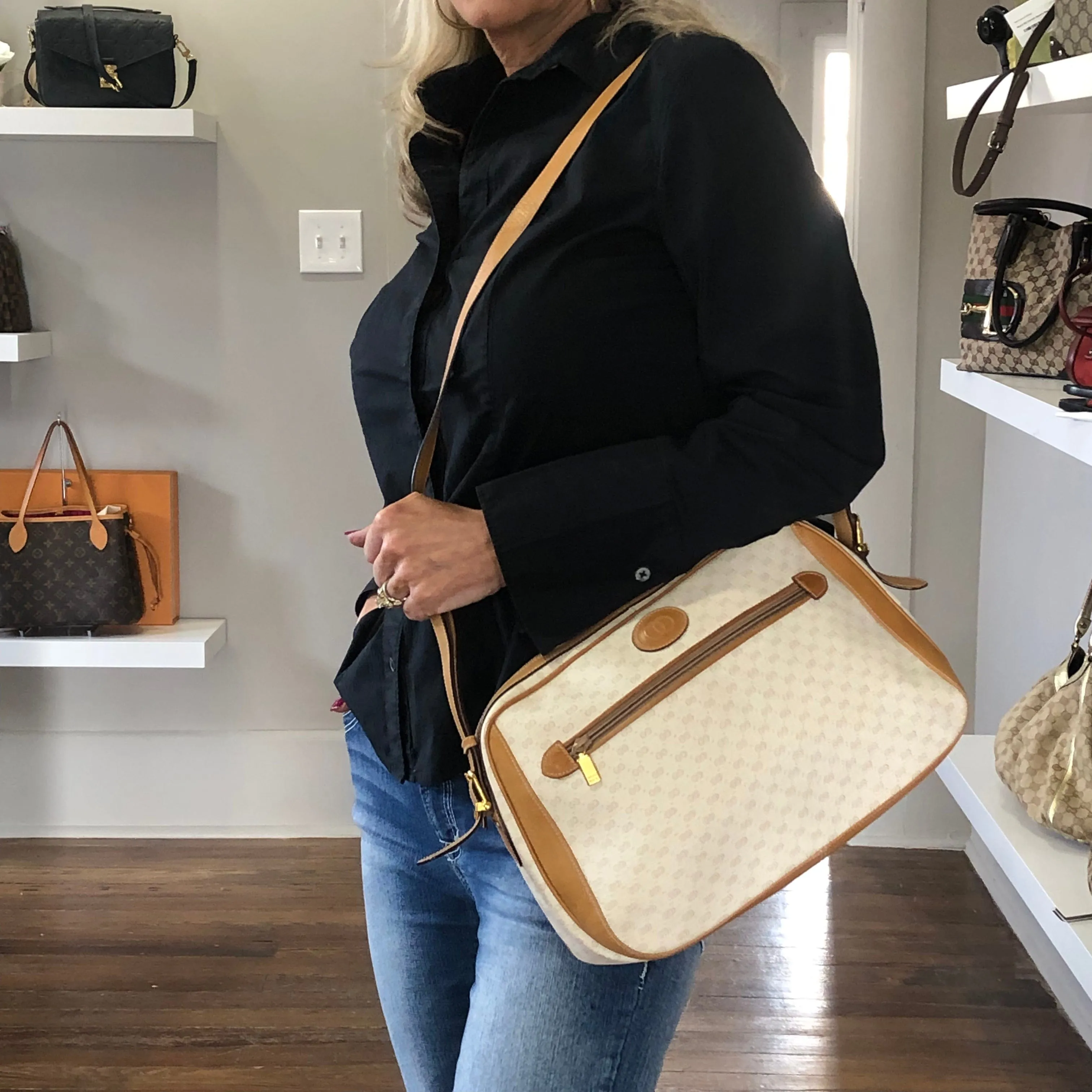Gucci Vintage Micro GG Shoulder Bag
