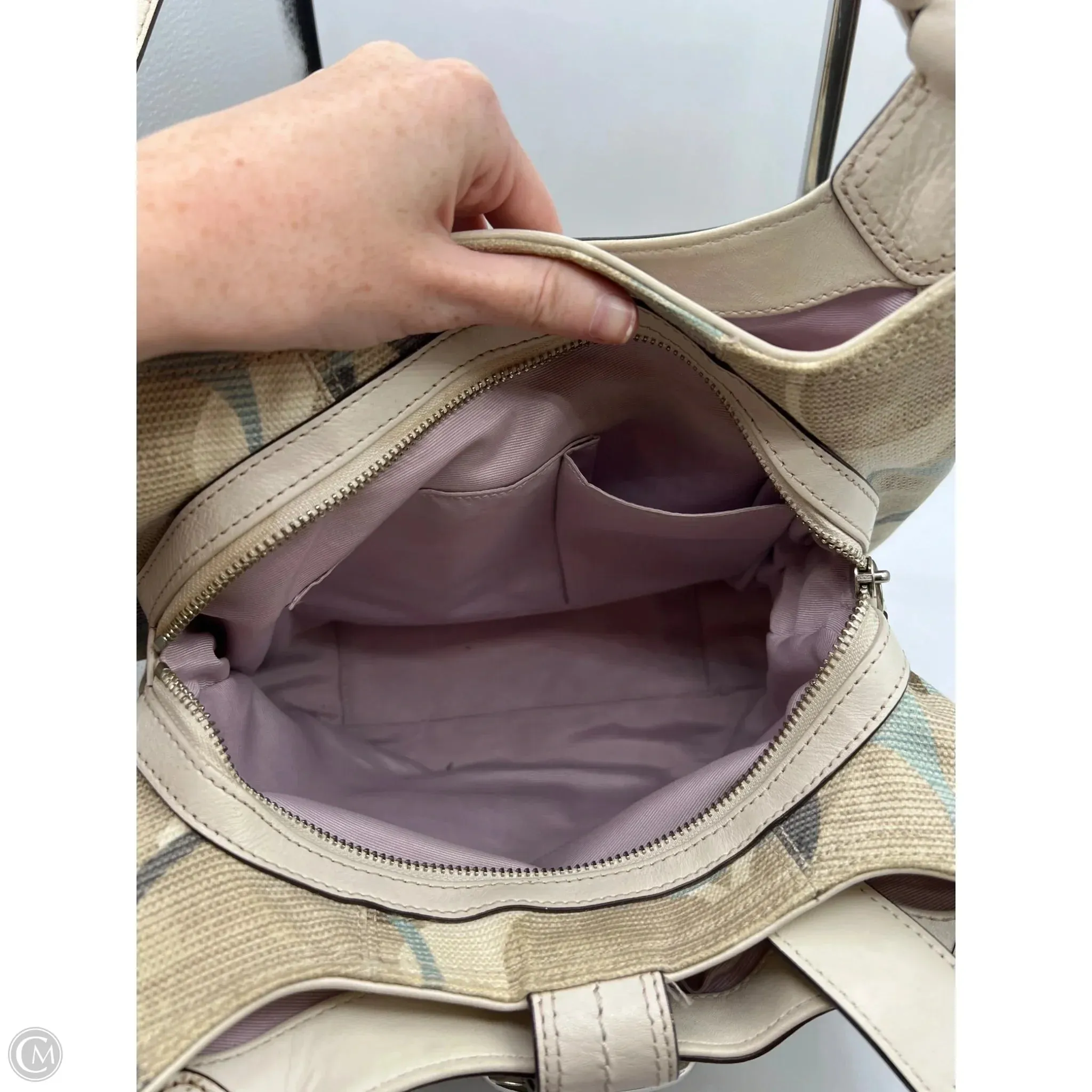 Handbag Designer By Coach, Size: Medium