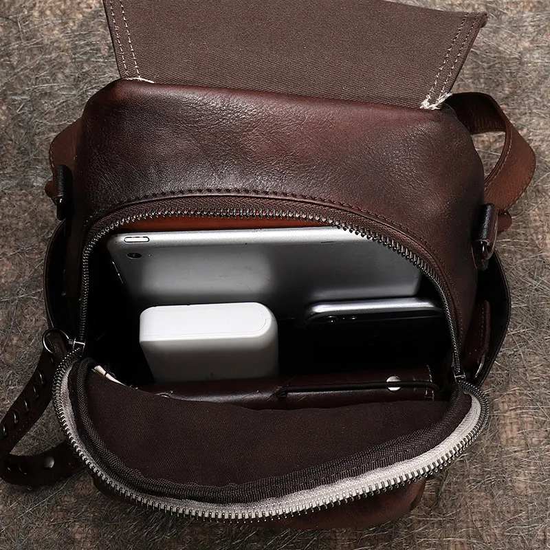 Handmade Convertible Leather Backpacks Womens Best Leather Shoulder Purse School Rucksack