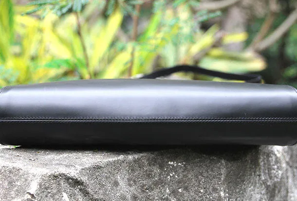 Handmade handbag black purse leather crossbody bag shoulder bag women