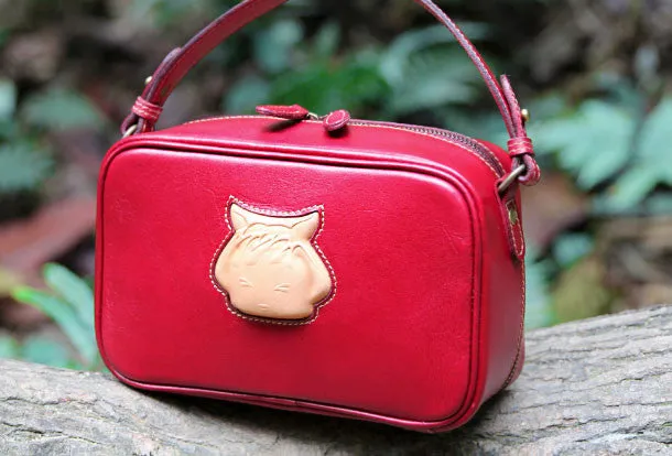 Handmade handbag purse leather crossbody bag purse shoulder bag for women
