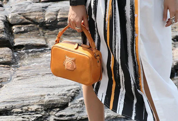Handmade handbag purse leather crossbody bag purse shoulder bag for women