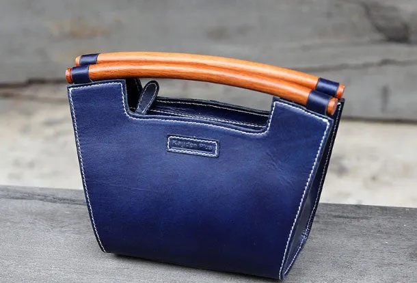 Handmade handbag purse leather crossbody bag purse shoulder bag for women