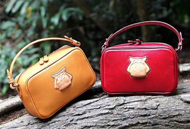 Handmade handbag purse leather crossbody bag purse shoulder bag for women