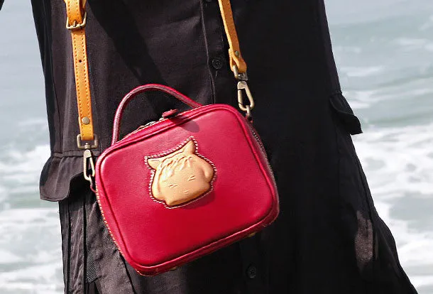 Handmade handbag purse leather crossbody bag purse shoulder bag for women