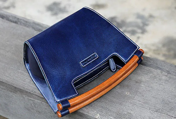 Handmade handbag purse leather crossbody bag purse shoulder bag for women