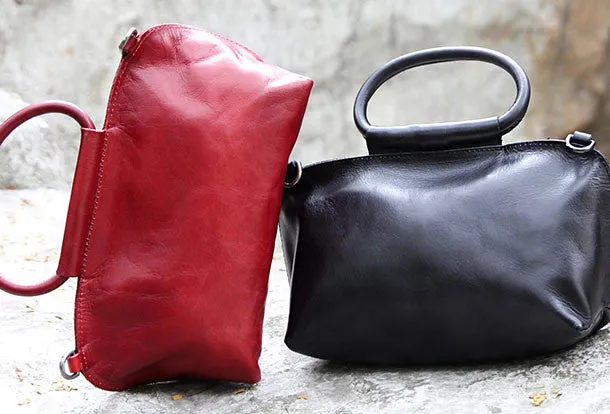 Handmade handbag purse leather crossbody bag purse shoulder bag for women