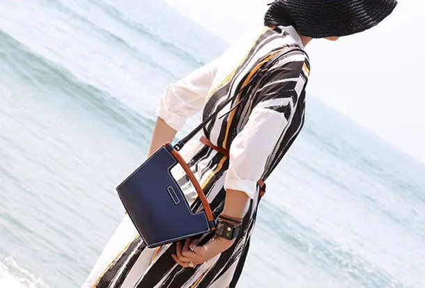 Handmade handbag purse leather crossbody bag purse shoulder bag for women