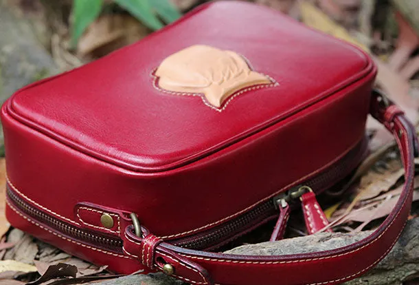 Handmade handbag purse leather crossbody bag purse shoulder bag for women