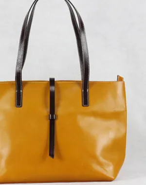 Handmade Leather bag tote shoulder bag black for women leather tote bag