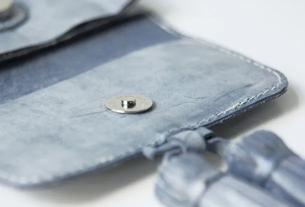 Handmade leather gray purse phone bag shoulder bag cossbody bag purse women