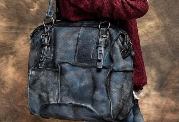 Handmade Leather handbag purse shoulder bag for women leather
