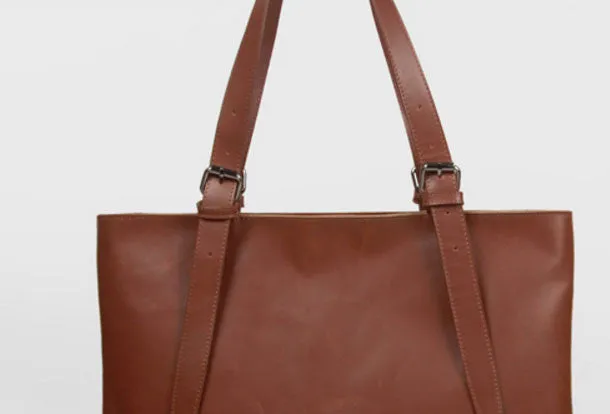Handmade Leather handbag shoulder bag large tote for women leather shopper bag