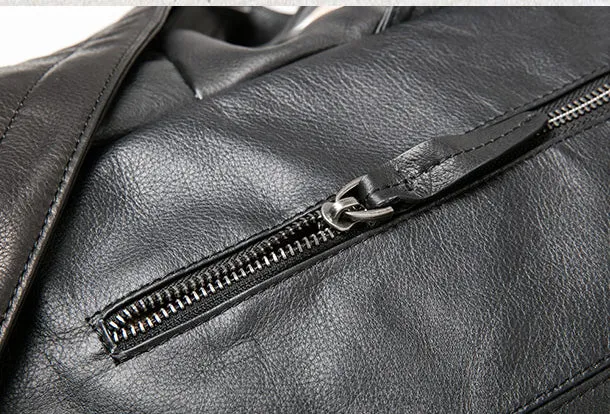 Handmade Leather Large Travel Bag Backpack Bag Shoulder Bag Laptop Women Leather Purse