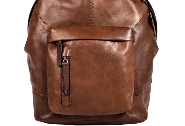 Handmade Leather Large Travel Bag Backpack Bag Shoulder Bag Laptop Women Leather Purse