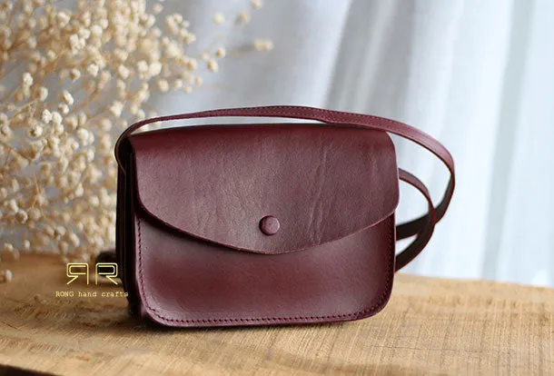 Handmade Leather phone purse organ for women crossbody bag leather shoulder bag